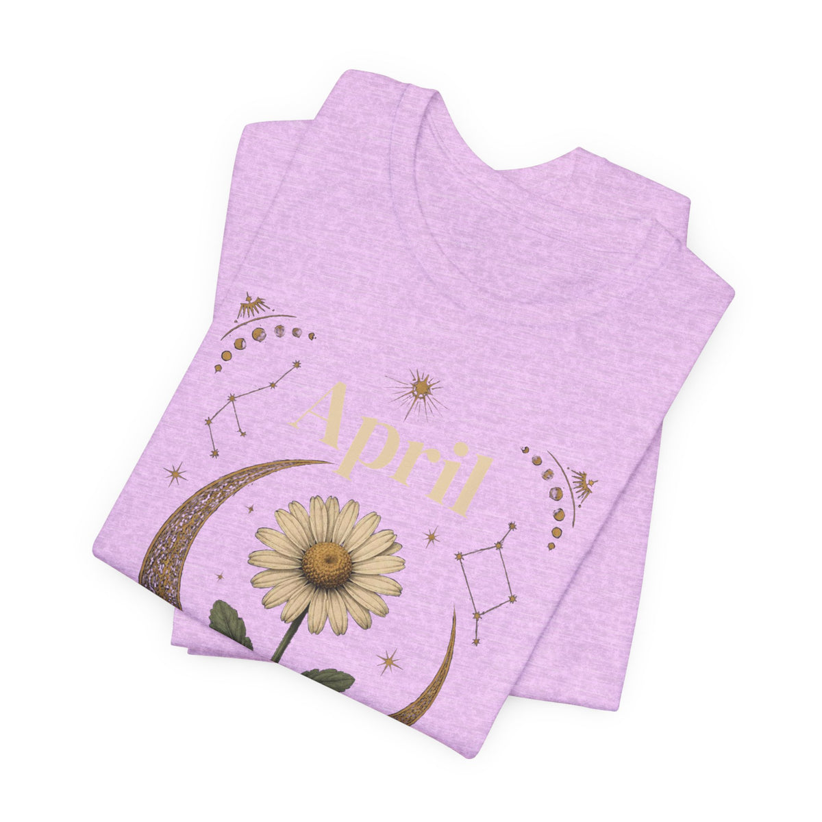April Birth Flower Tee | Daisy Botanical Design | Birthday Gift