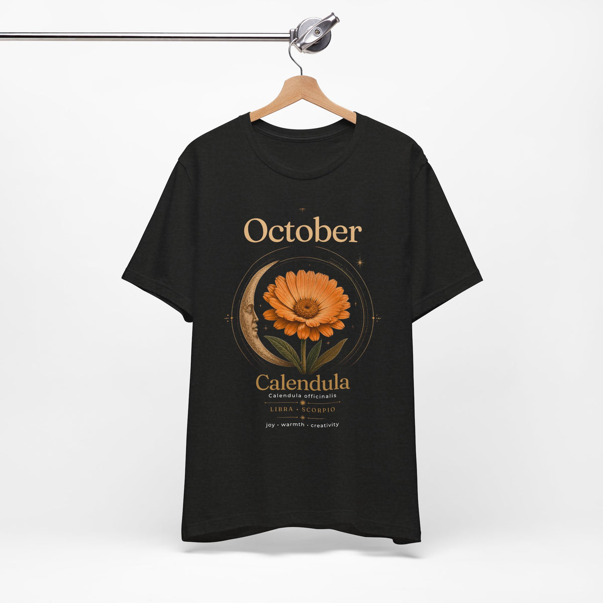 October Birth Flower Calendula T‑Shirt – Floral Birth Month Tee