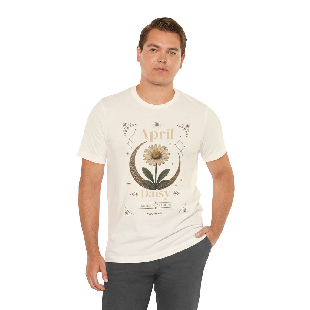 April Birth Flower Tee | Daisy Botanical Design | Birthday Gift