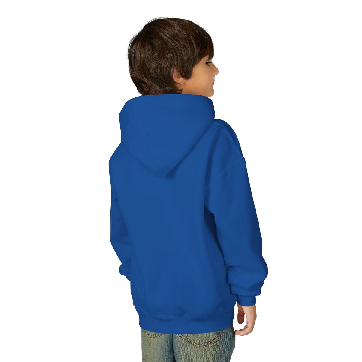 Kids Patriotic Elephant Hoodie – Blue Red USA Spirit Youth Sweatshirt
