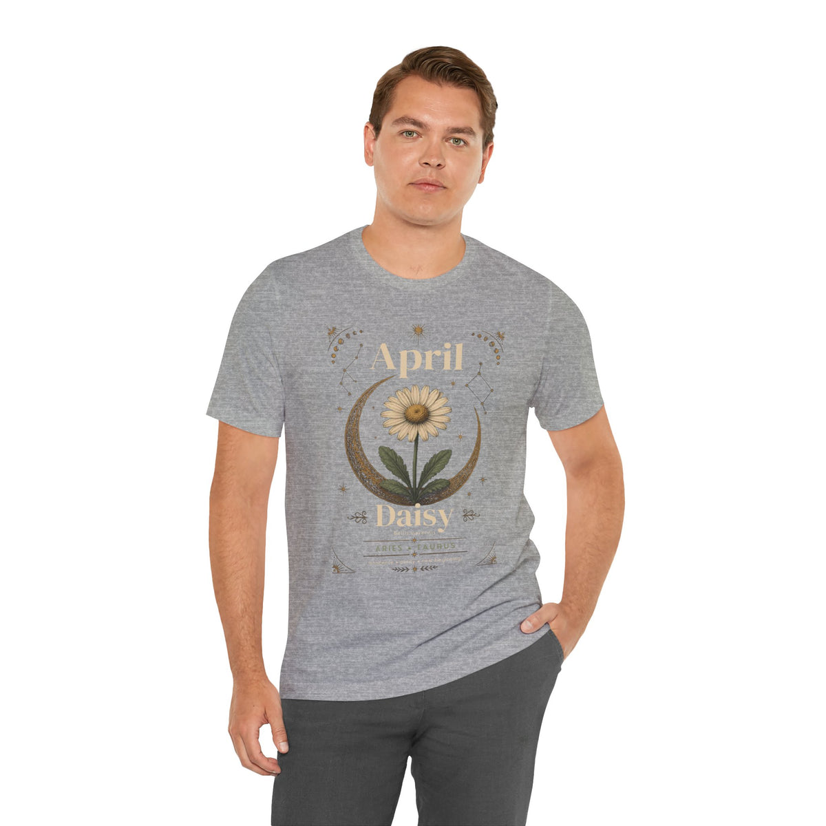 April Birth Flower Tee | Daisy Botanical Design | Birthday Gift