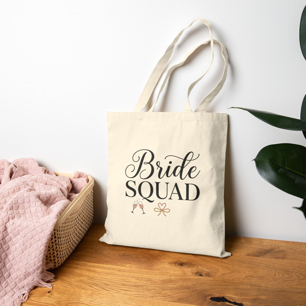 Bride Squad Tote Bag | Bachelorette Party, Bridesmaid Canvas Tote