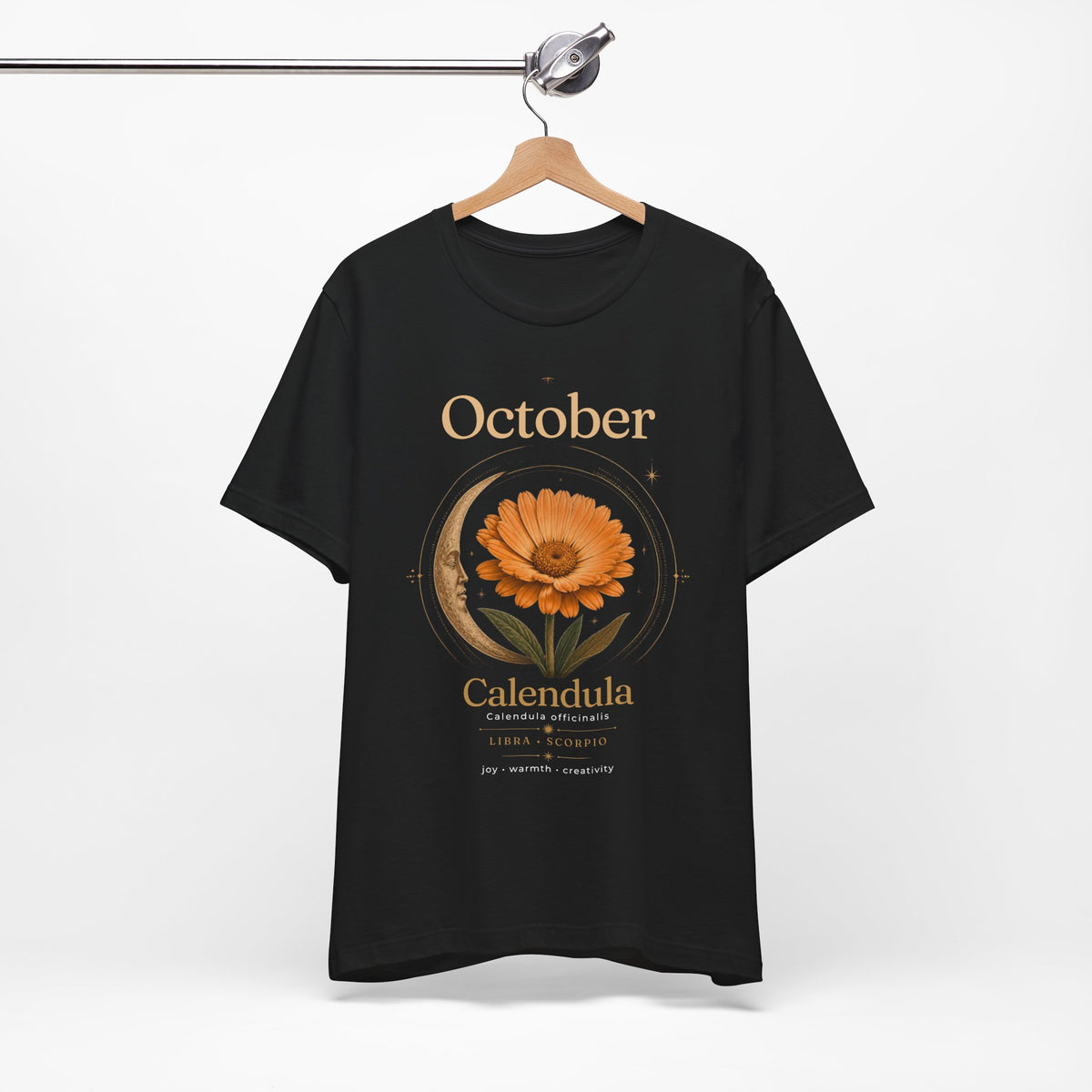 October Birth Flower Calendula T‑Shirt – Floral Birth Month Tee