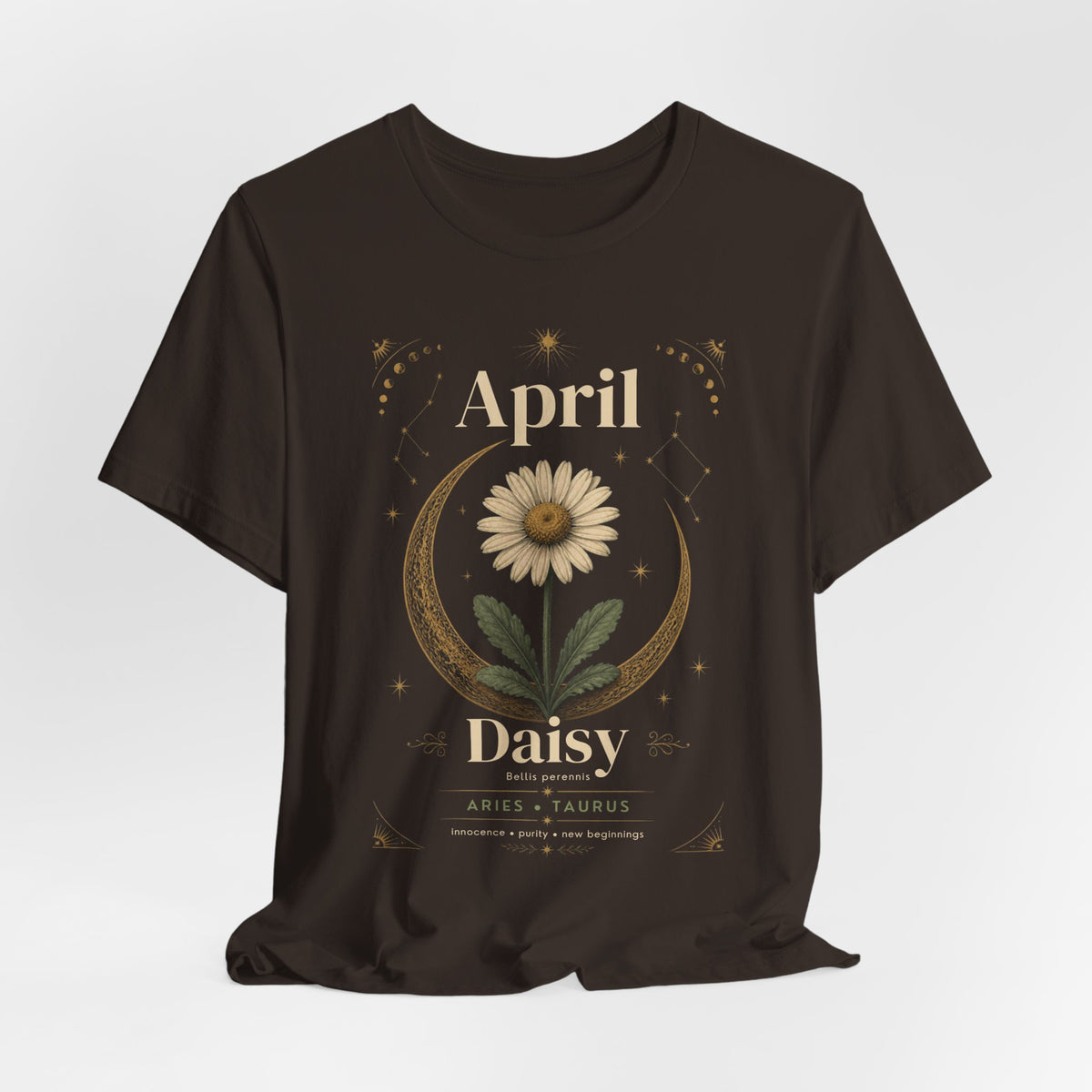 April Birth Flower Tee | Daisy Botanical Design | Birthday Gift