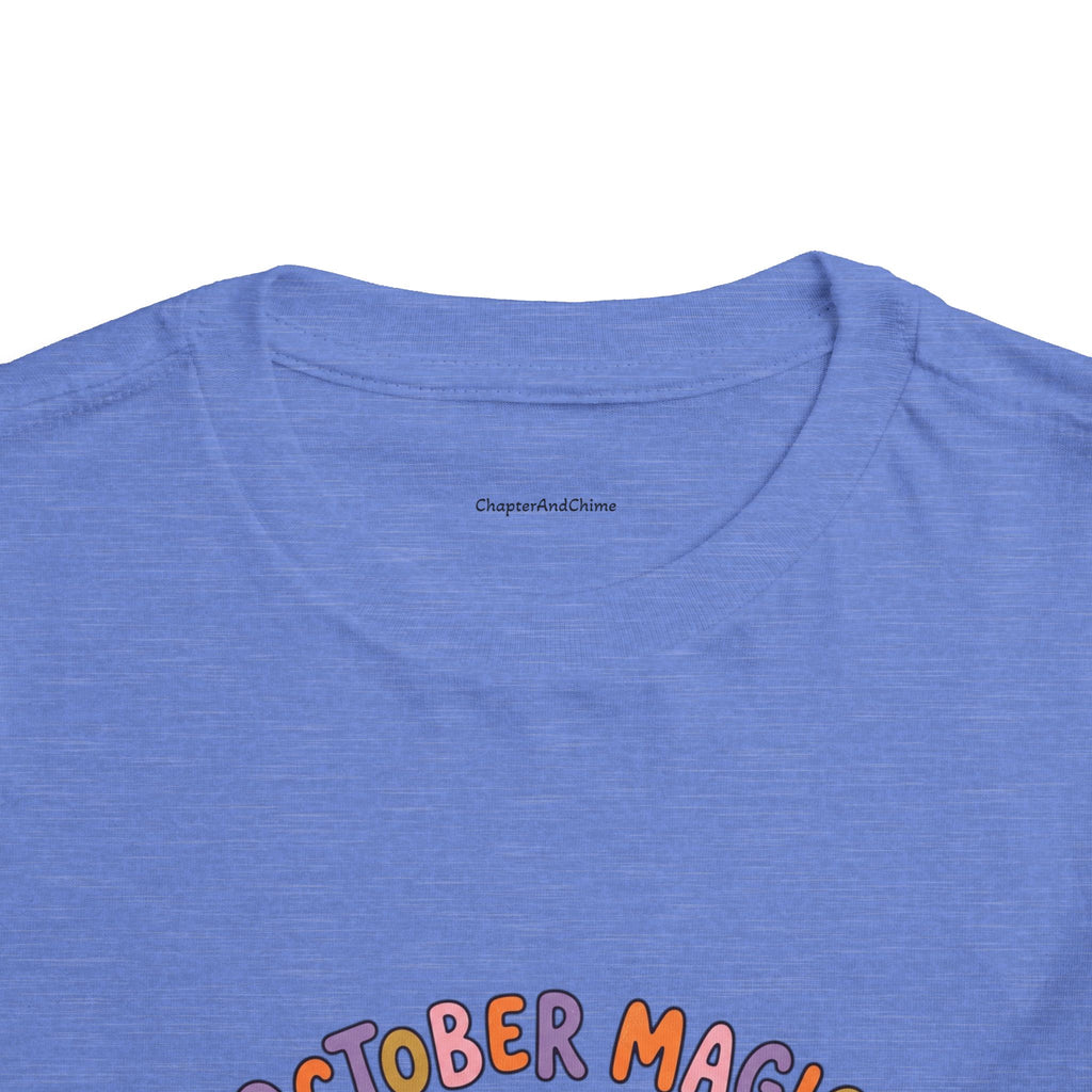 Halloween - October Magic Toddler Tee — Cute Witch Pumpkin Halloween Shirt