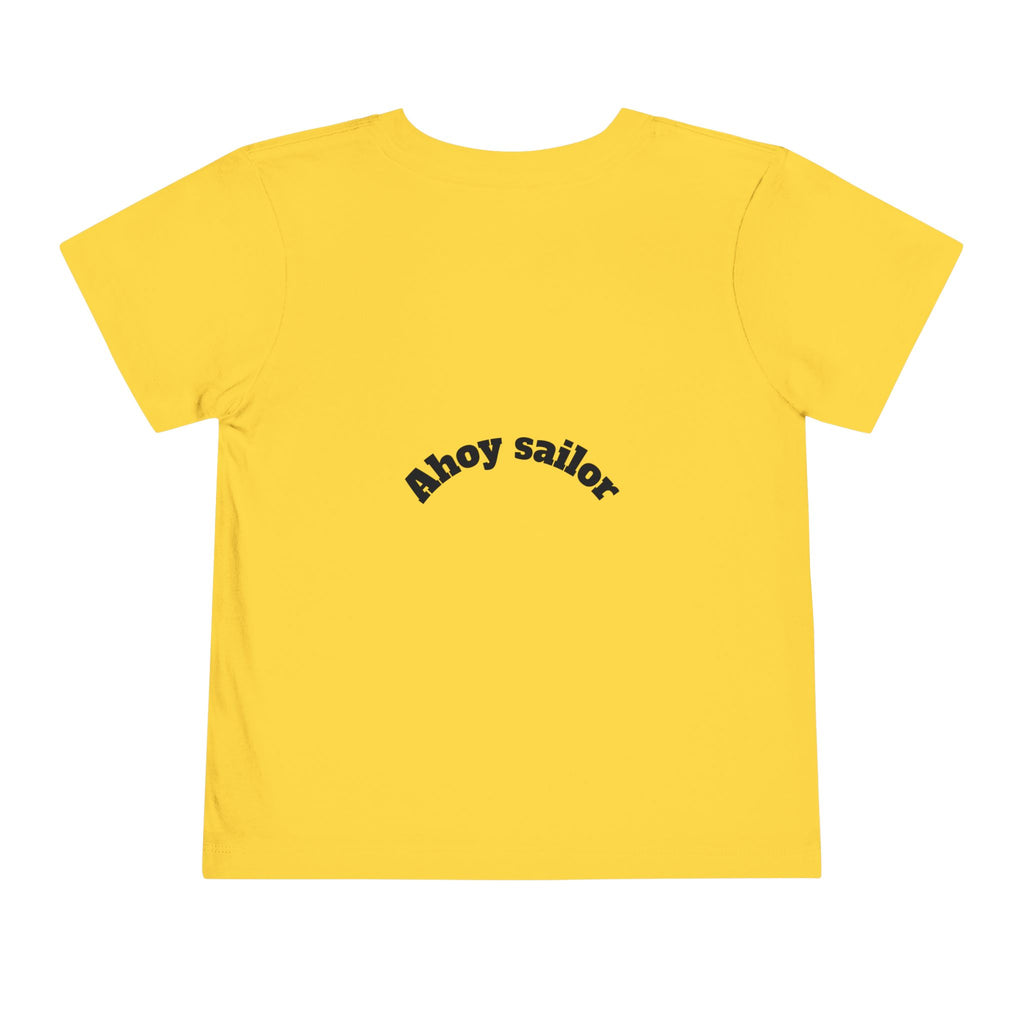 Cute Pirate Kid Ahoy Sailor Toddler Tee | Toddler Short Sleeve Tee