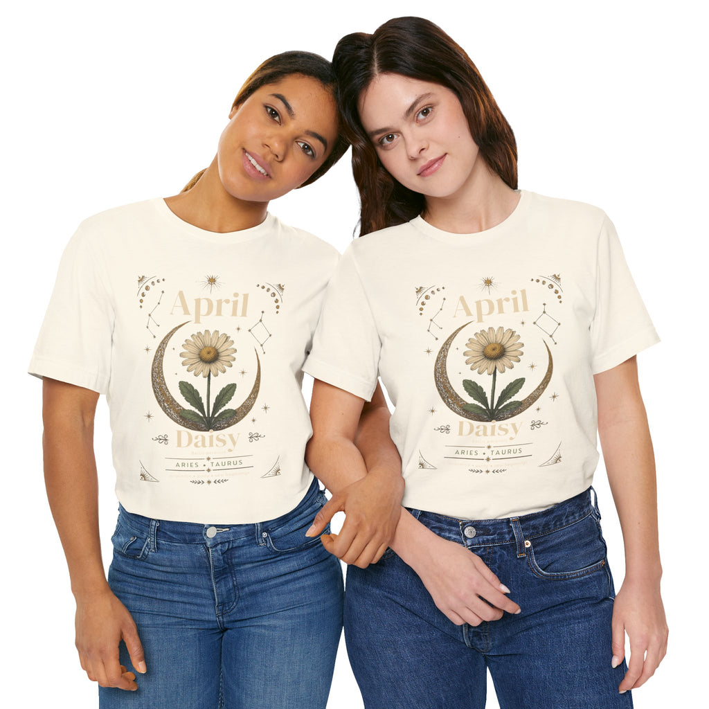 April Birth Flower Tee | Daisy Botanical Design | Birthday Gift