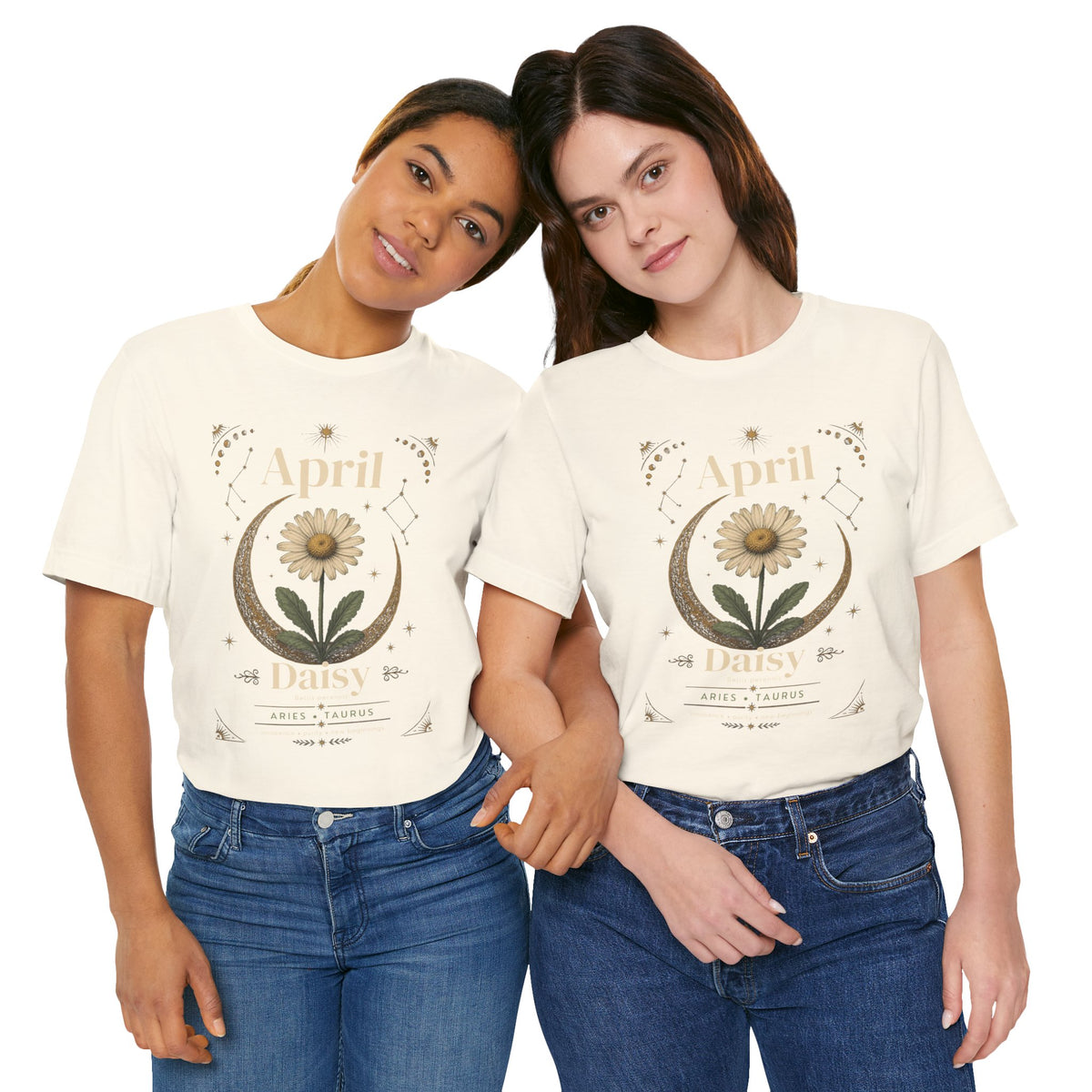 April Birth Flower Tee | Daisy Botanical Design | Birthday Gift