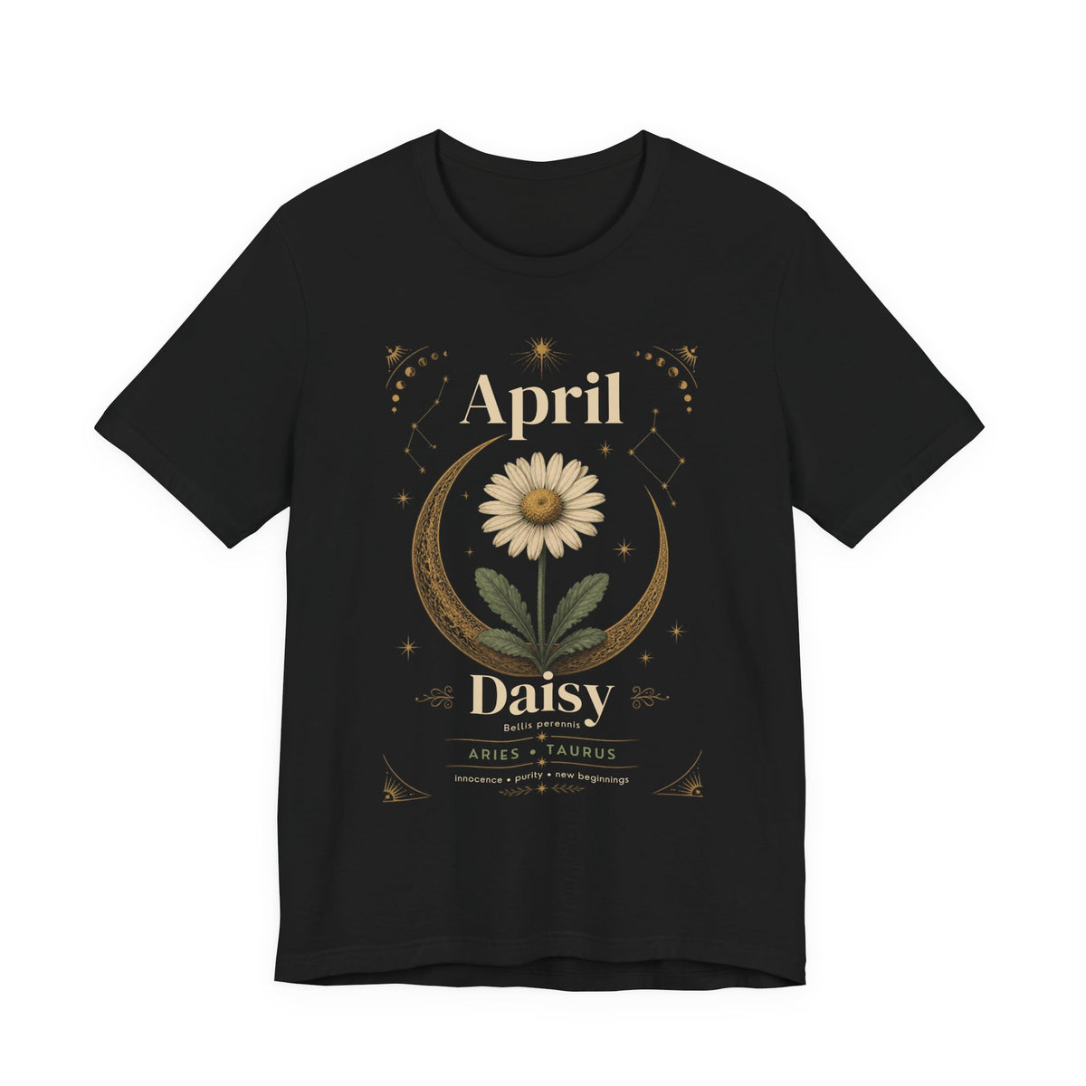 April Birth Flower Tee | Daisy Botanical Design | Birthday Gift