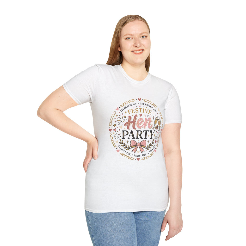 Festive Hen Party T-Shirt | Bachelorette Celebration Design