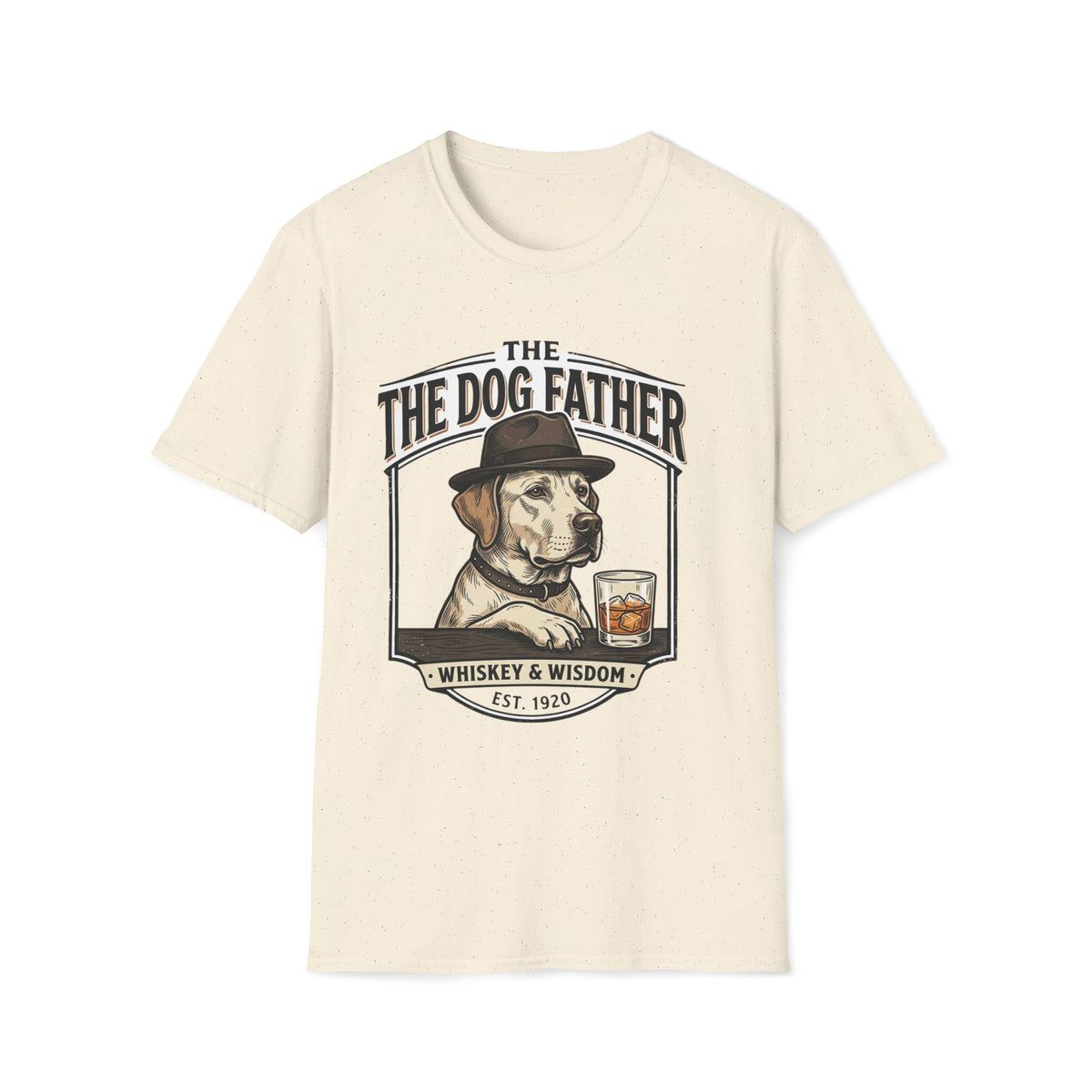 The Dog Father graphic T-Shirt | Whiskey & Wisdom dog illustration