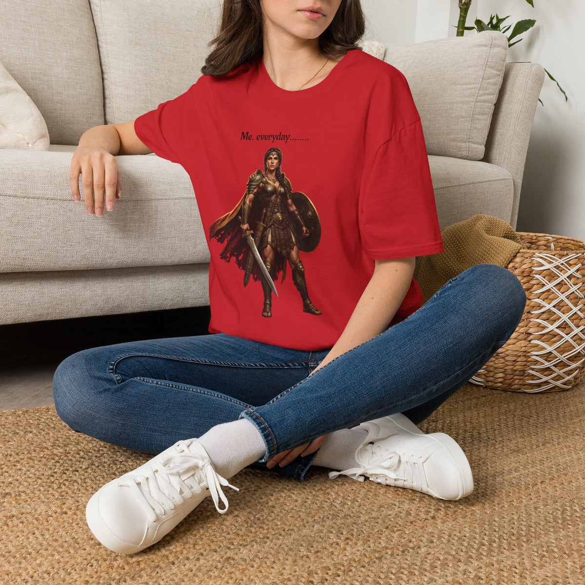 Warrior Lady T-Shirt — "Me, everyday..." Feminine Fantasy Graphic Tee