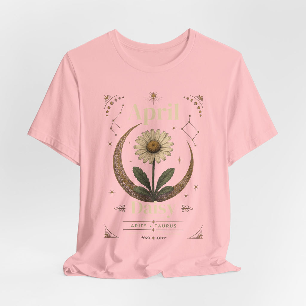 April Birth Flower Tee | Daisy Botanical Design | Birthday Gift