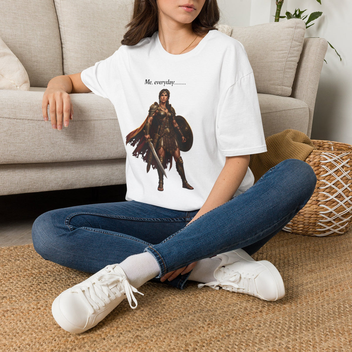 Warrior Lady T-Shirt — "Me, everyday..." Feminine Fantasy Graphic Tee