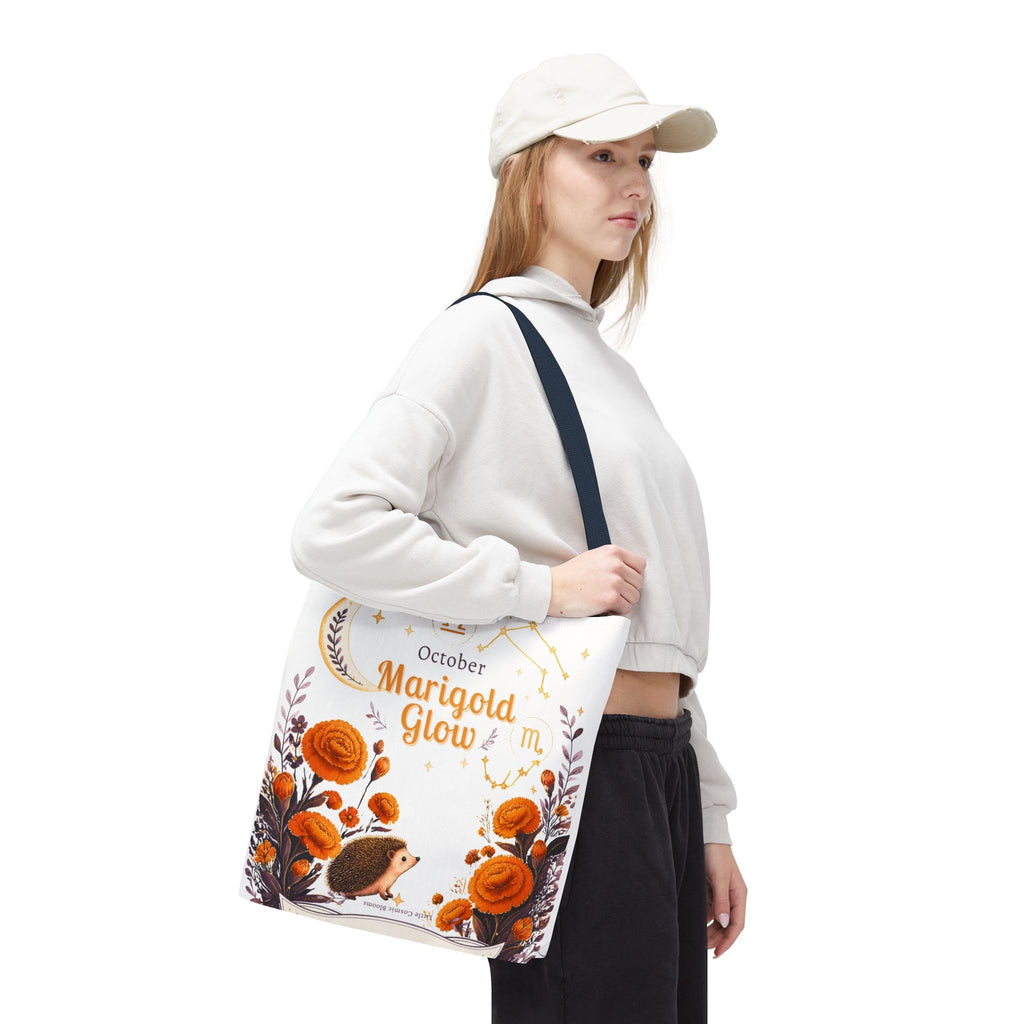 October Birth Flower - Marigold Glow Tote Bag (AOP)