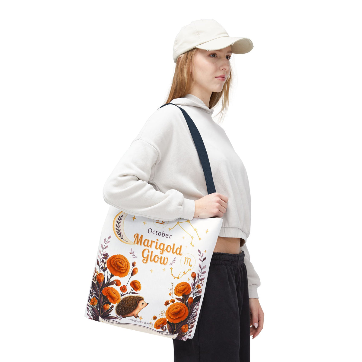 October Birth Flower - Marigold Glow Tote Bag (AOP)