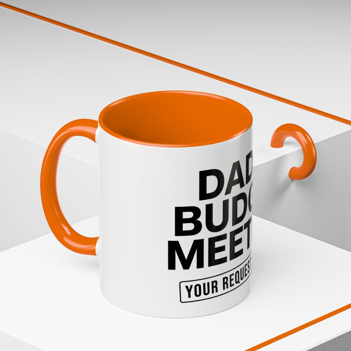 Dad's Funny Budget Meeting Mug | Accent Coffee Mug, 11/15oz