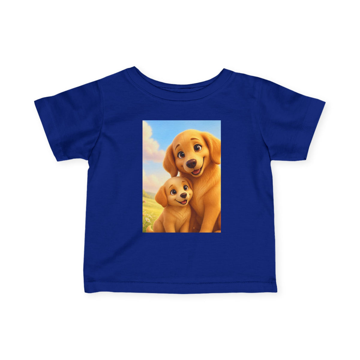 Dog Golden Retriever Puppies Infant Tee | Cute Dog Baby Shirt