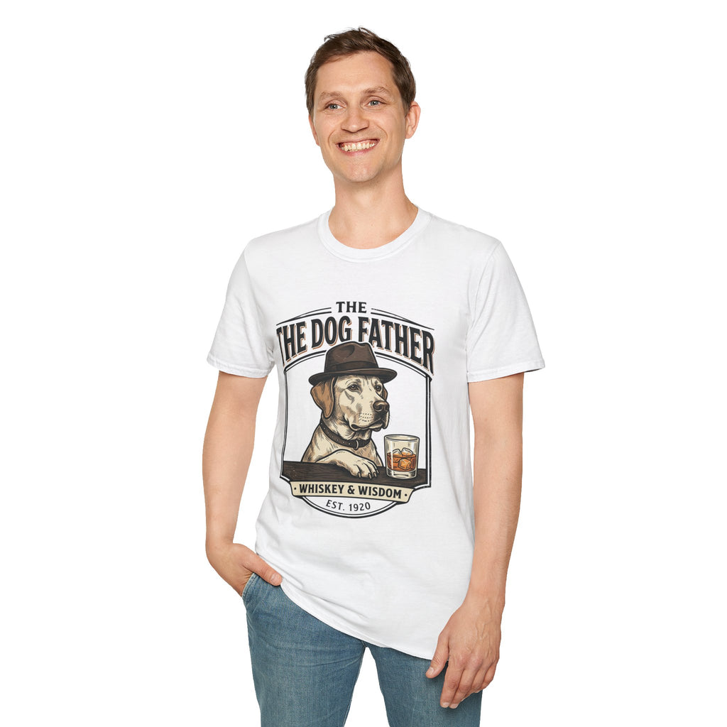 The Dog Father graphic T-Shirt | Whiskey & Wisdom dog illustration