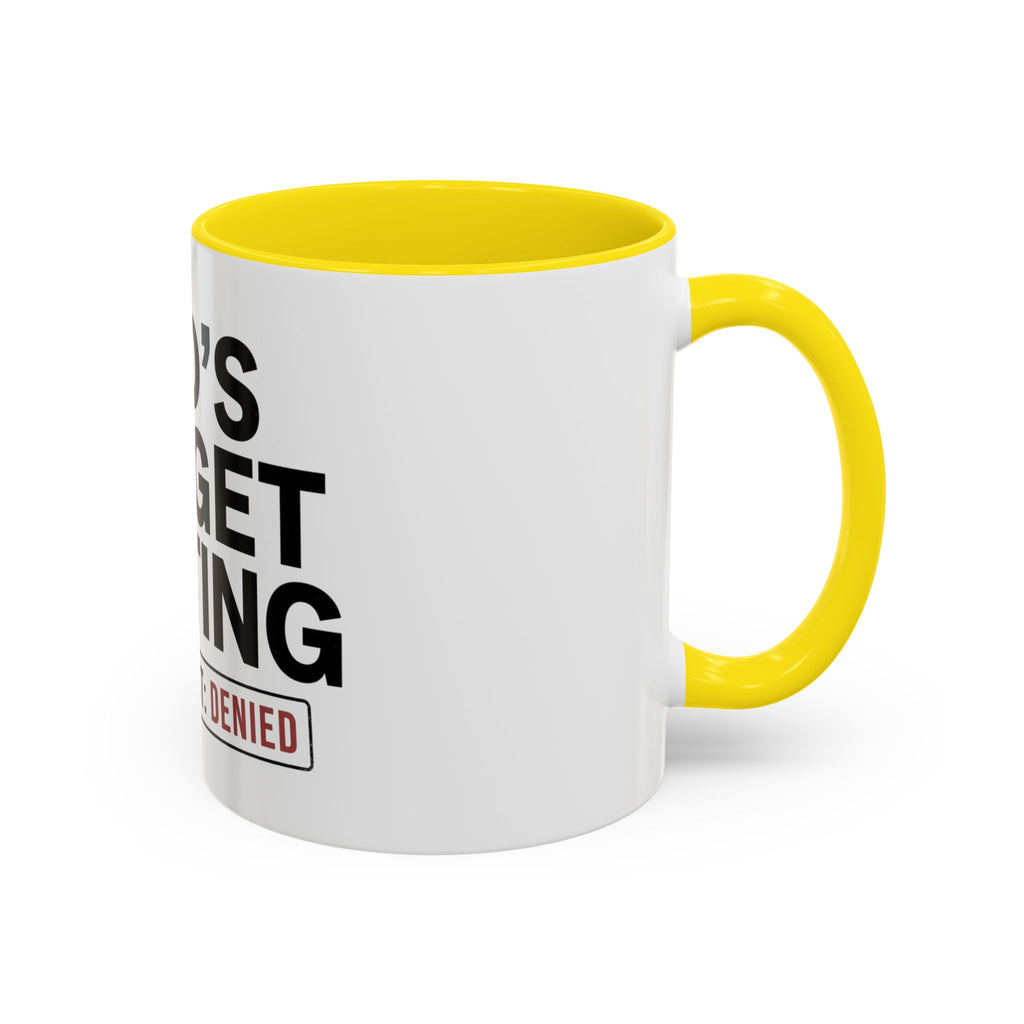 Dad's Funny Budget Meeting Mug | Accent Coffee Mug, 11/15oz
