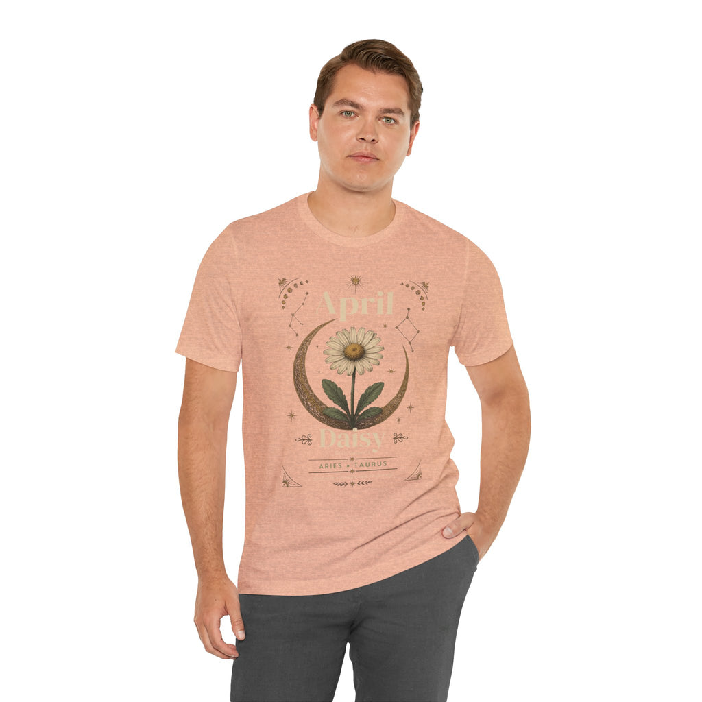 April Birth Flower Tee | Daisy Botanical Design | Birthday Gift