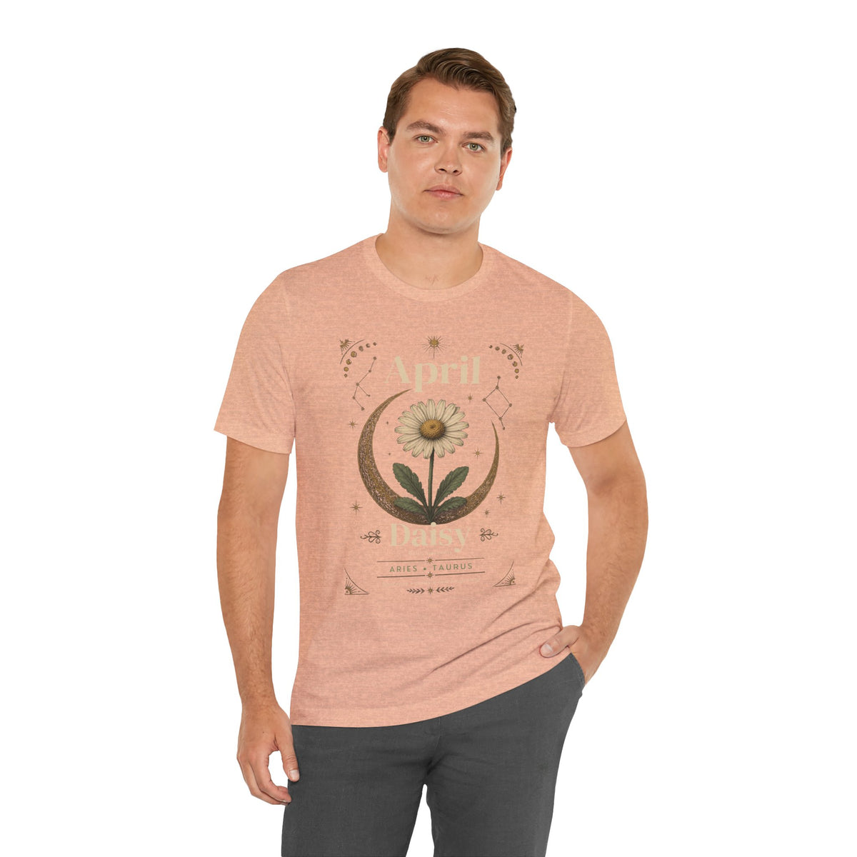 April Birth Flower Tee | Daisy Botanical Design | Birthday Gift