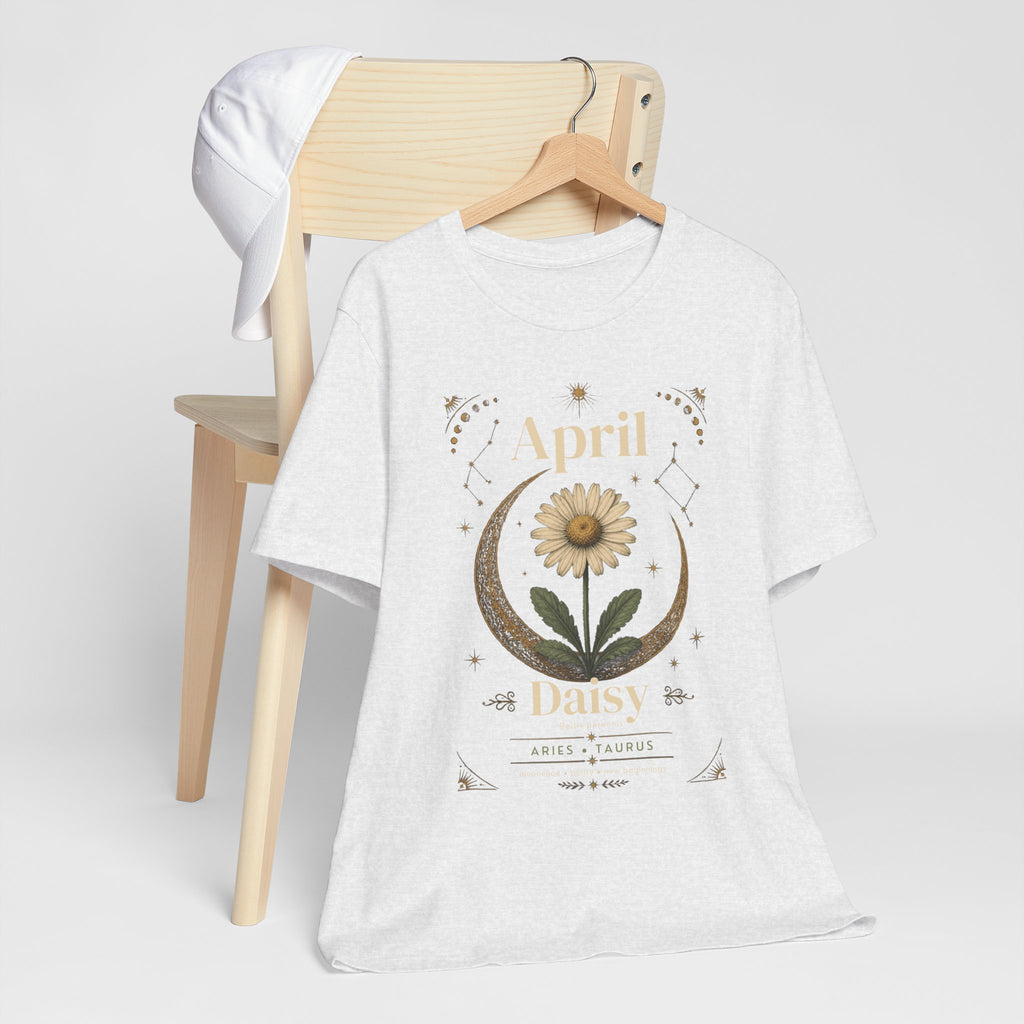 April Birth Flower Tee | Daisy Botanical Design | Birthday Gift