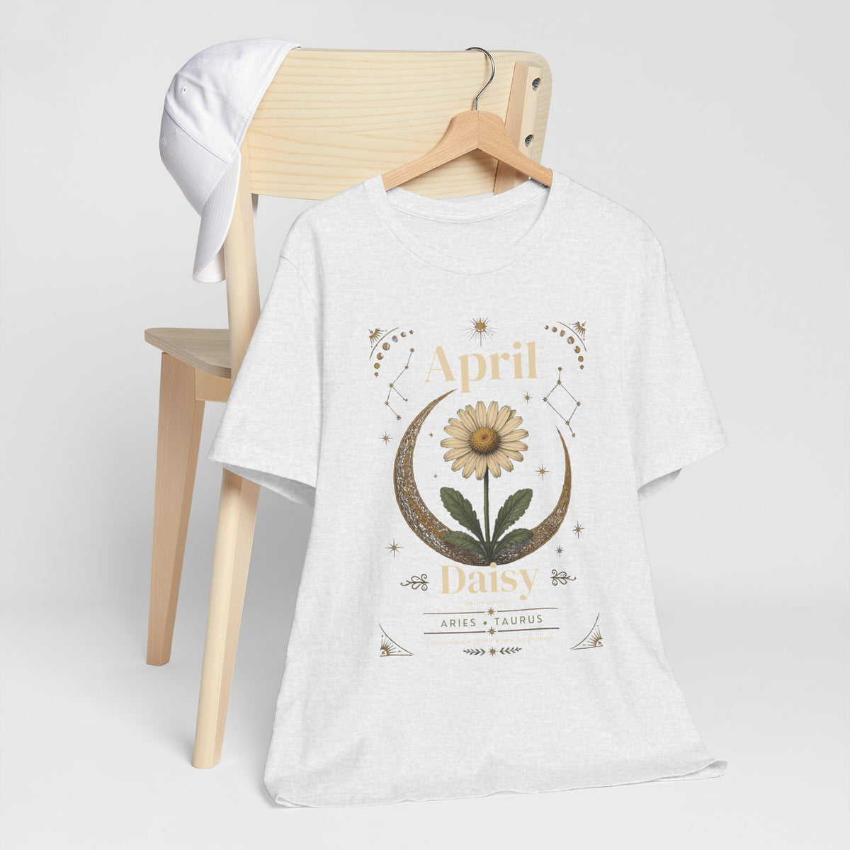 April Birth Flower Tee | Daisy Botanical Design | Birthday Gift