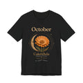 October Birth Flower Calendula T‑Shirt – Floral Birth Month Tee