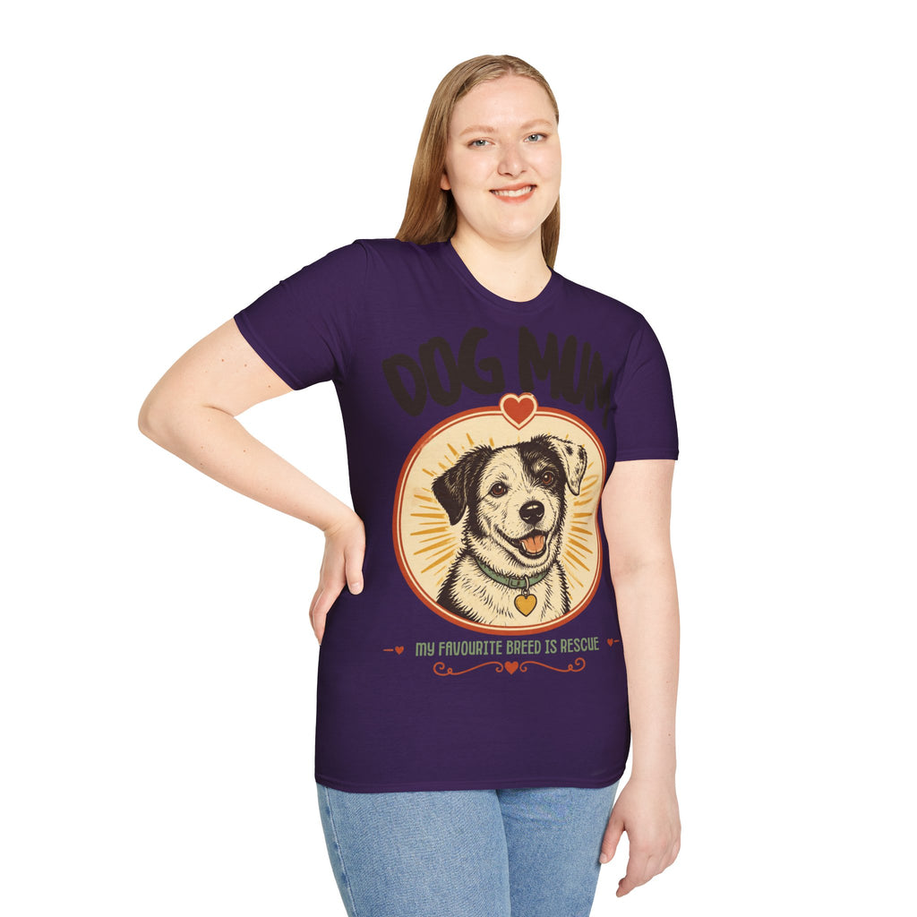Dog Mum shirt | Rescue dog illustration T-Shirt