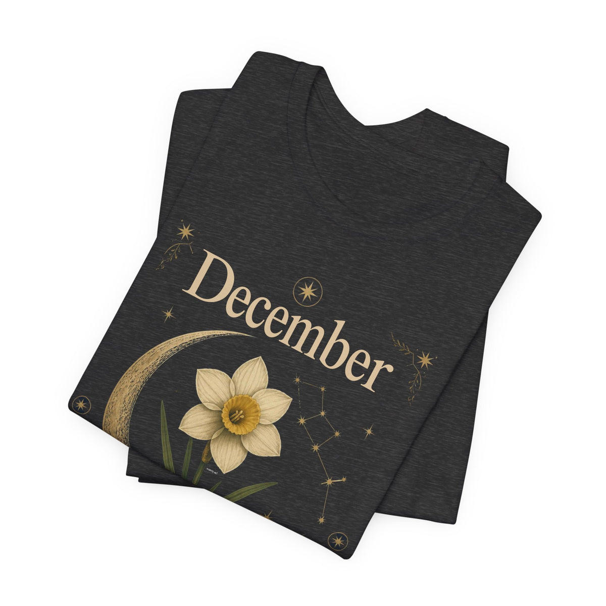December Birth Flower - Narcissus T‑Shirt — Birth Month Flower Tee