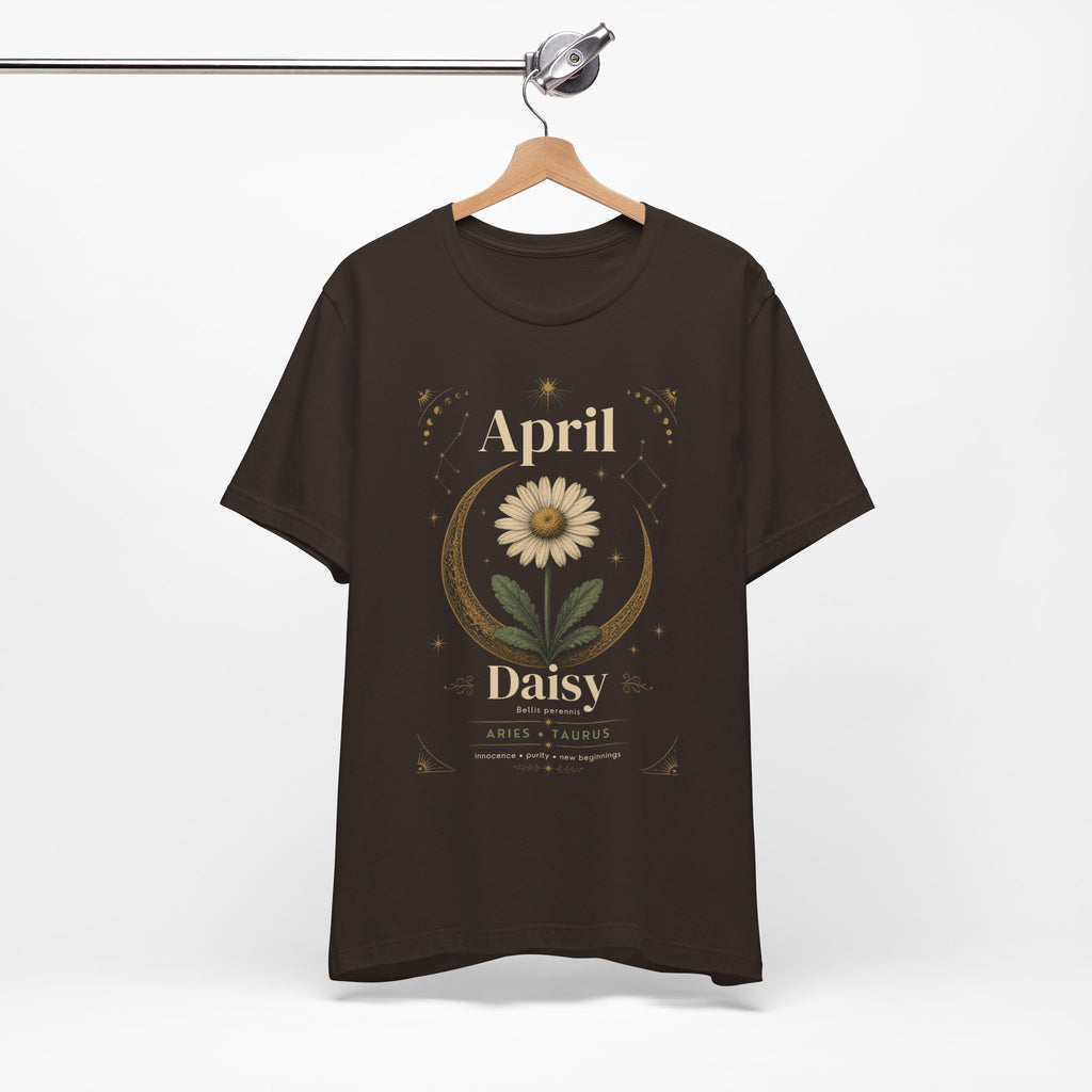 April Birth Flower Tee | Daisy Botanical Design | Birthday Gift