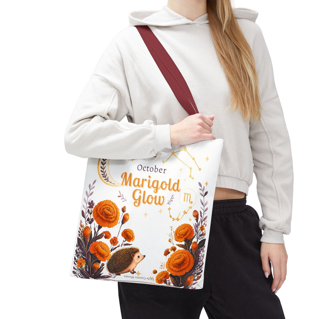 October Birth Flower - Marigold Glow Tote Bag (AOP)
