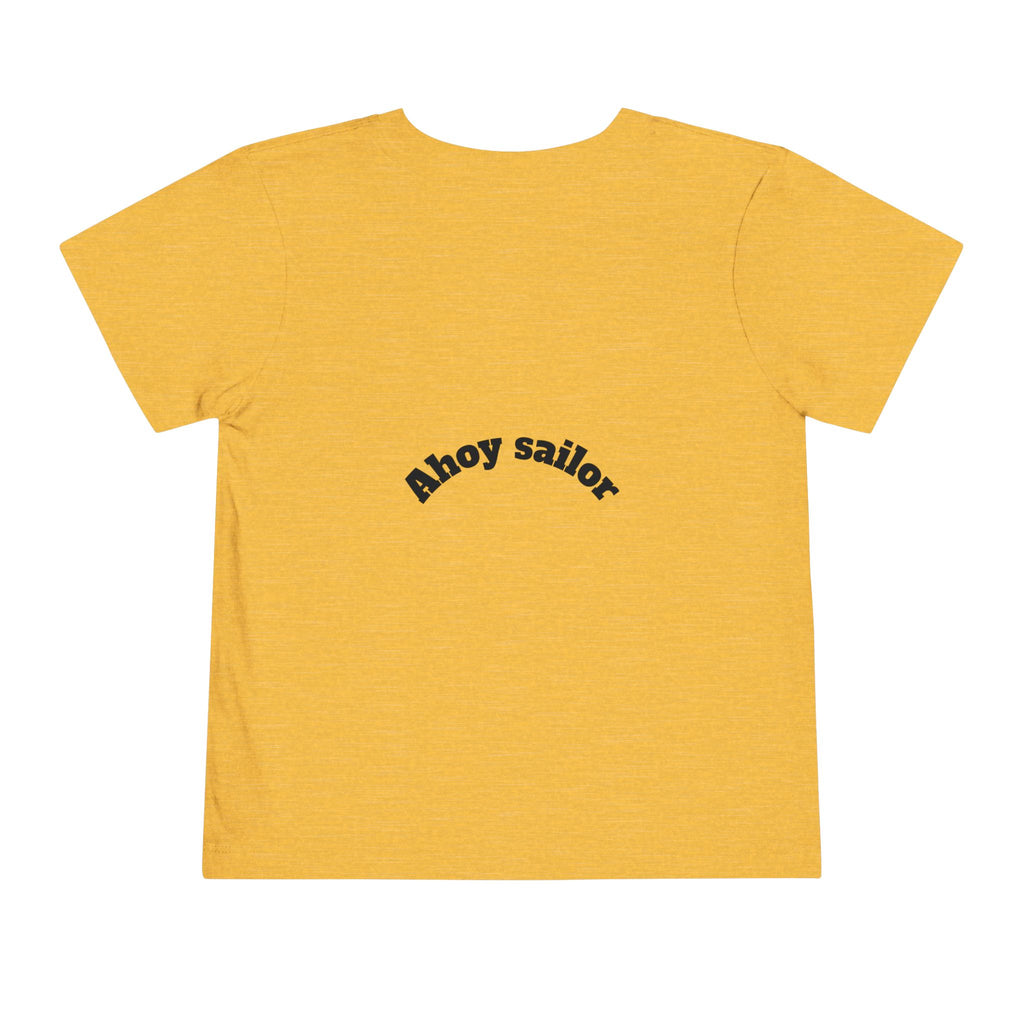 Cute Pirate Kid Ahoy Sailor Toddler Tee | Toddler Short Sleeve Tee
