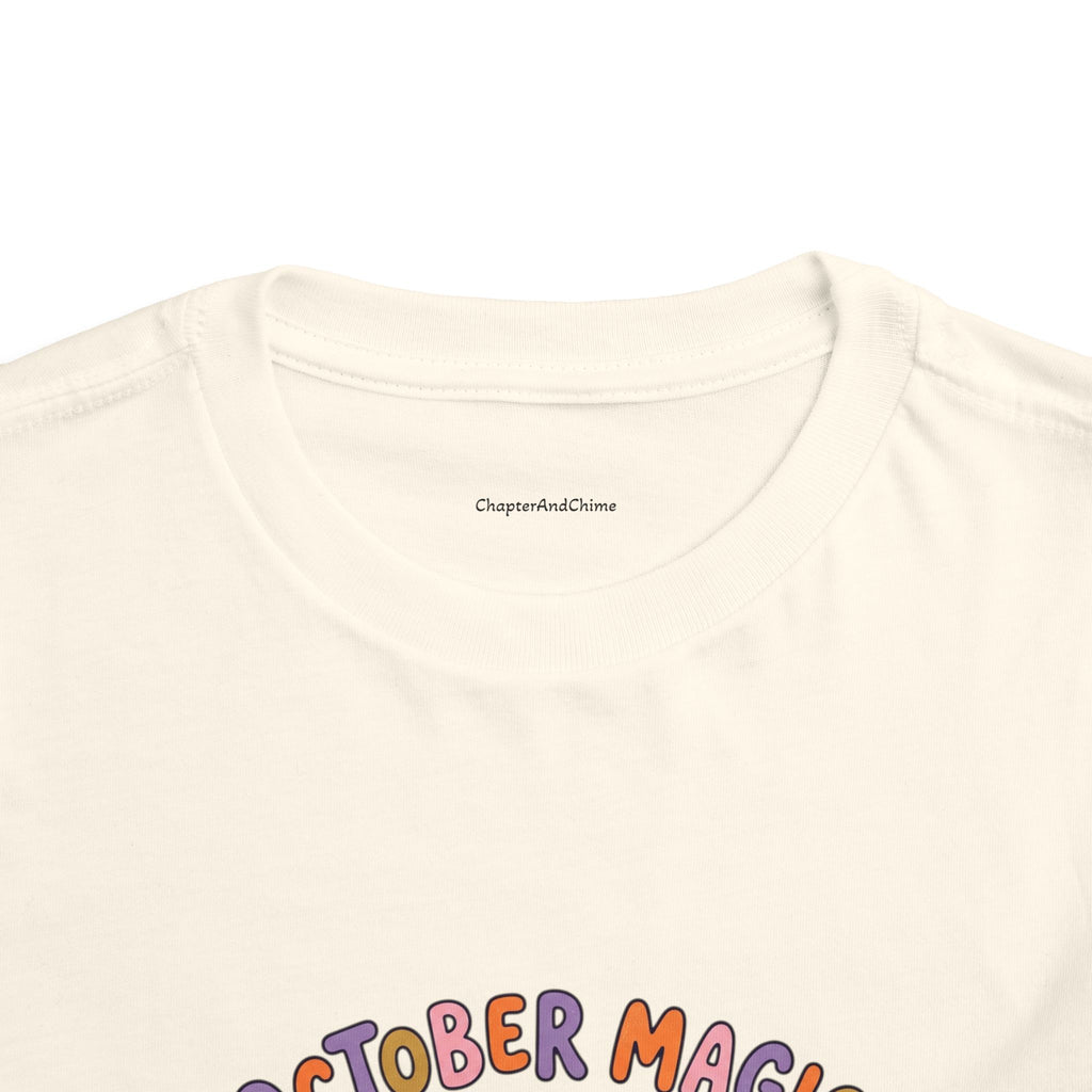 Halloween - October Magic Toddler Tee — Cute Witch Pumpkin Halloween Shirt