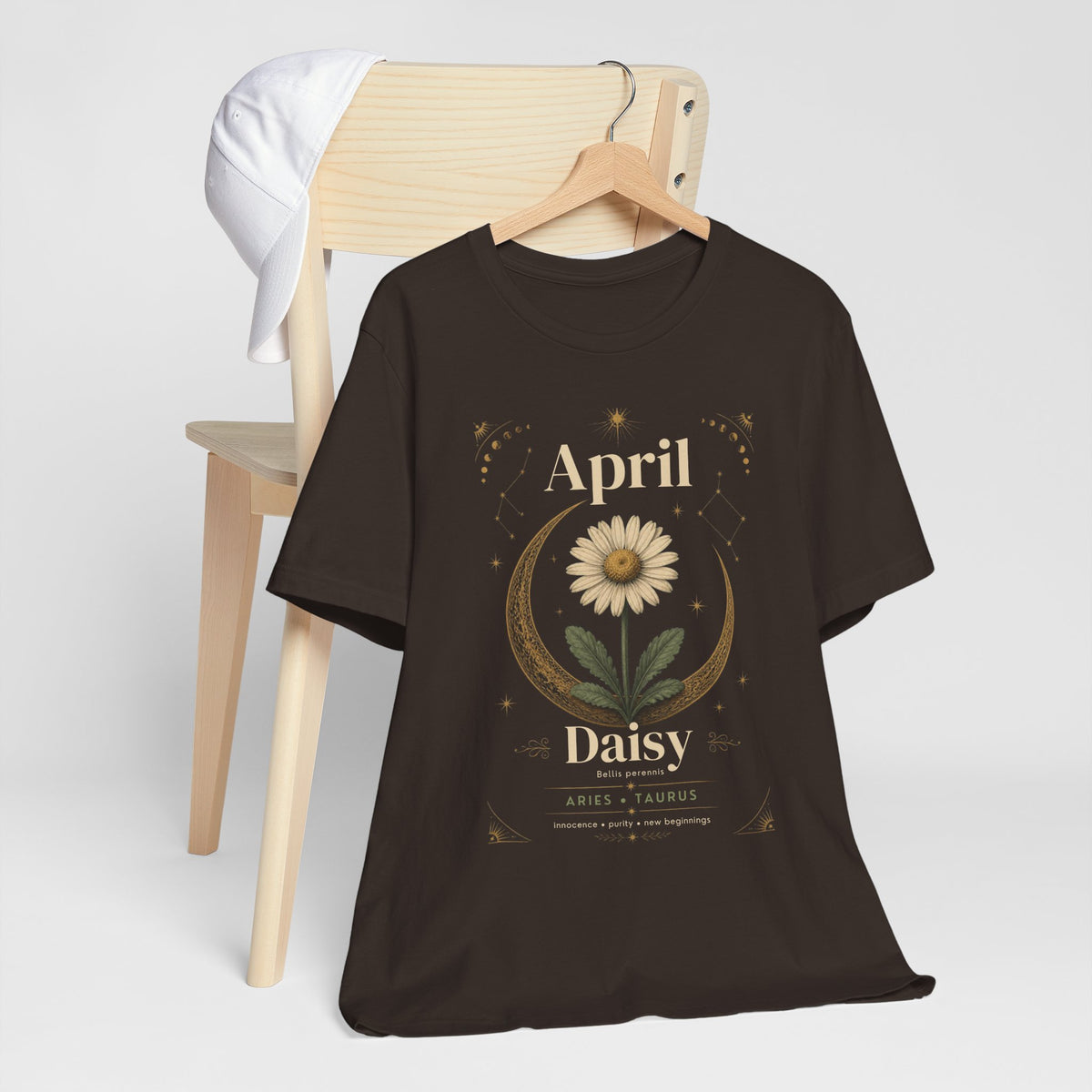April Birth Flower Tee | Daisy Botanical Design | Birthday Gift