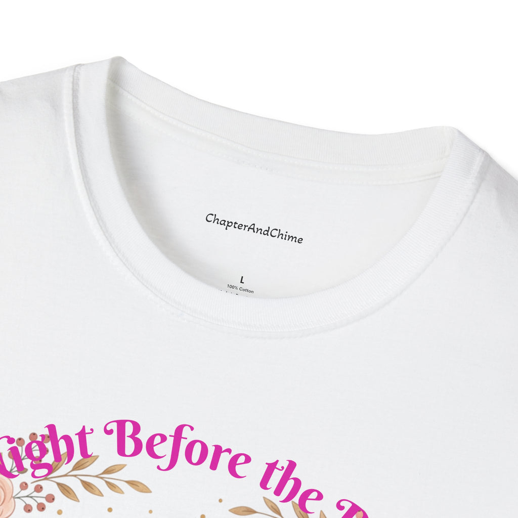Bride and Bridesmaids Illustration T-Shirt | Floral Wedding Bridal Party Design