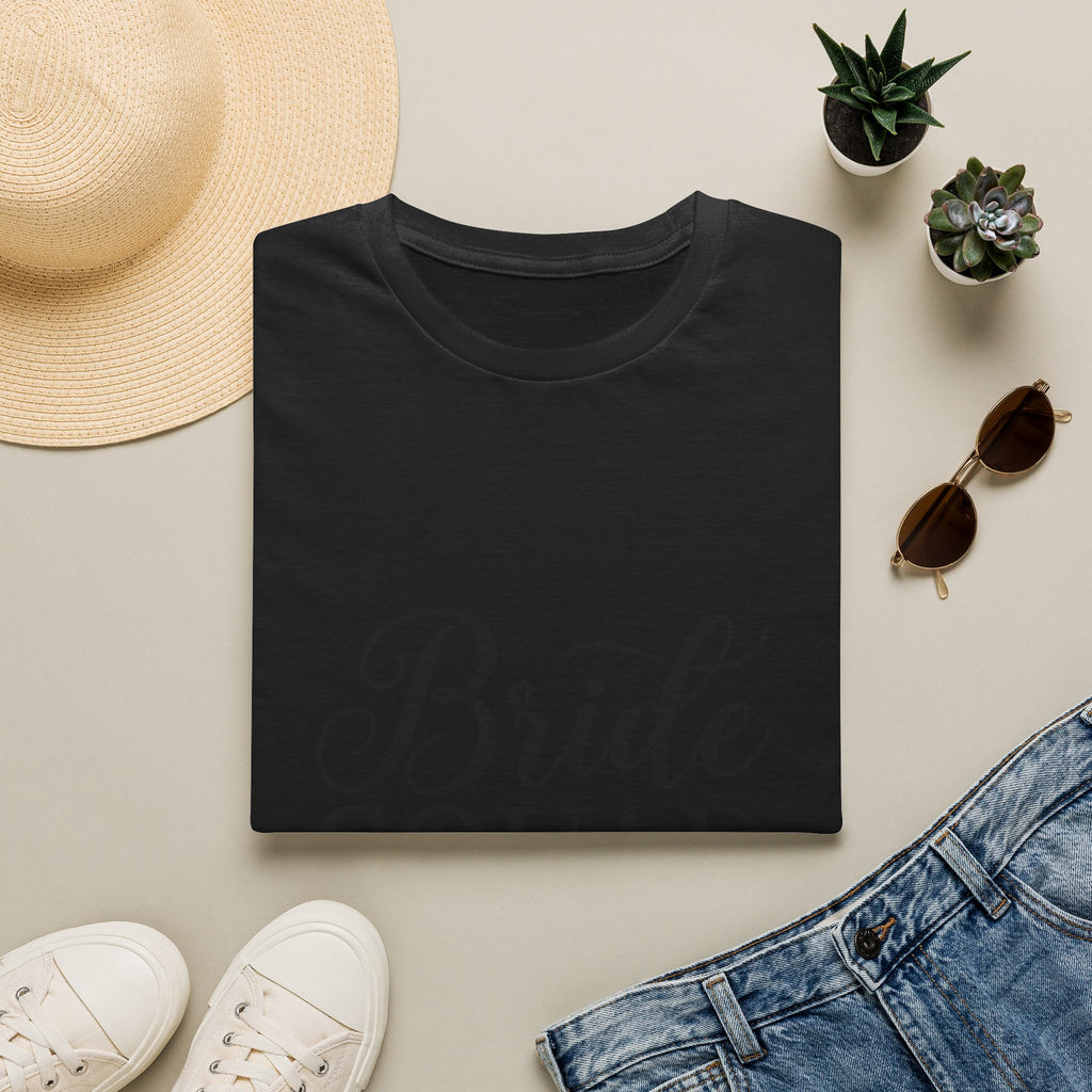 Bride Squad T-Shirt — Bachelorette Party Bridesmaid Tee with Champagne Icons