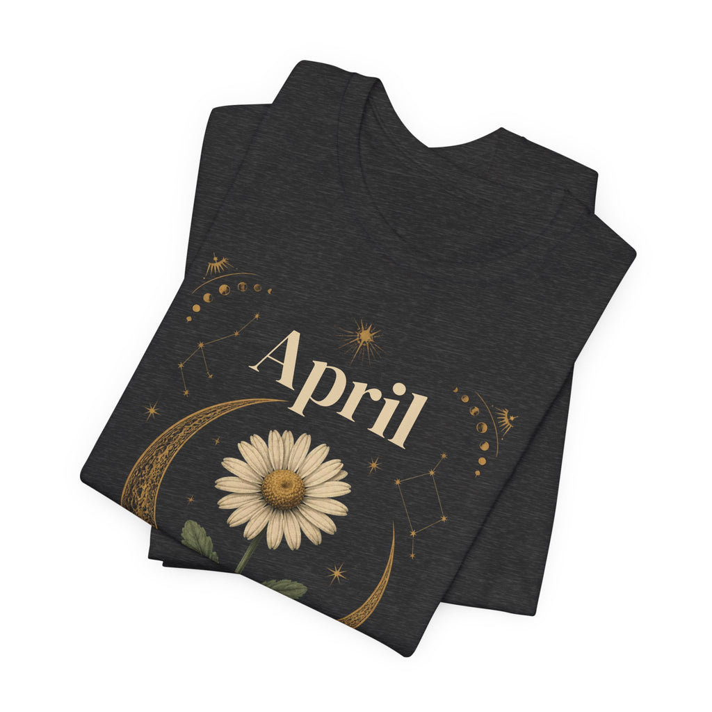 April Birth Flower Tee | Daisy Botanical Design | Birthday Gift