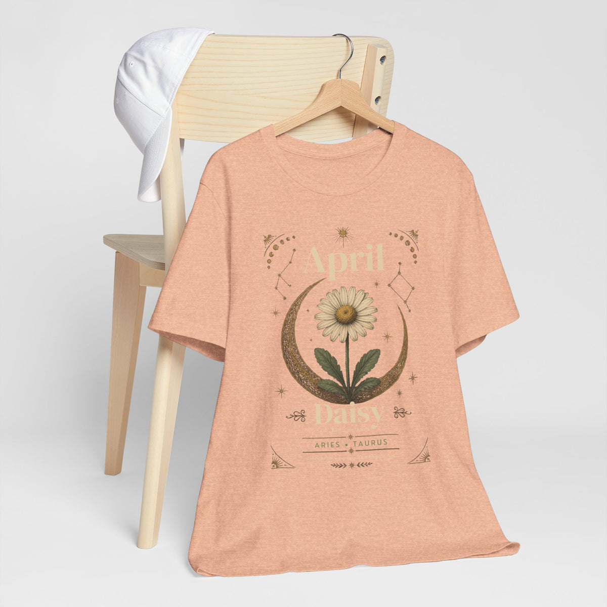 April Birth Flower Tee | Daisy Botanical Design | Birthday Gift