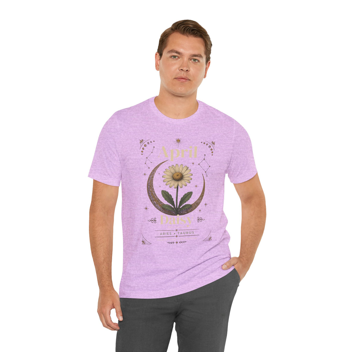 April Birth Flower Tee | Daisy Botanical Design | Birthday Gift