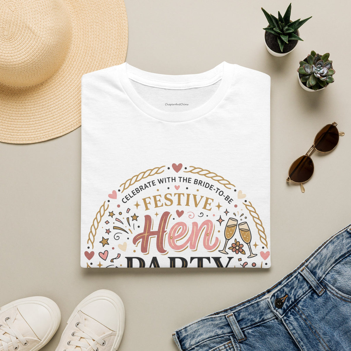 Festive Hen Party T-Shirt | Bachelorette Celebration Design