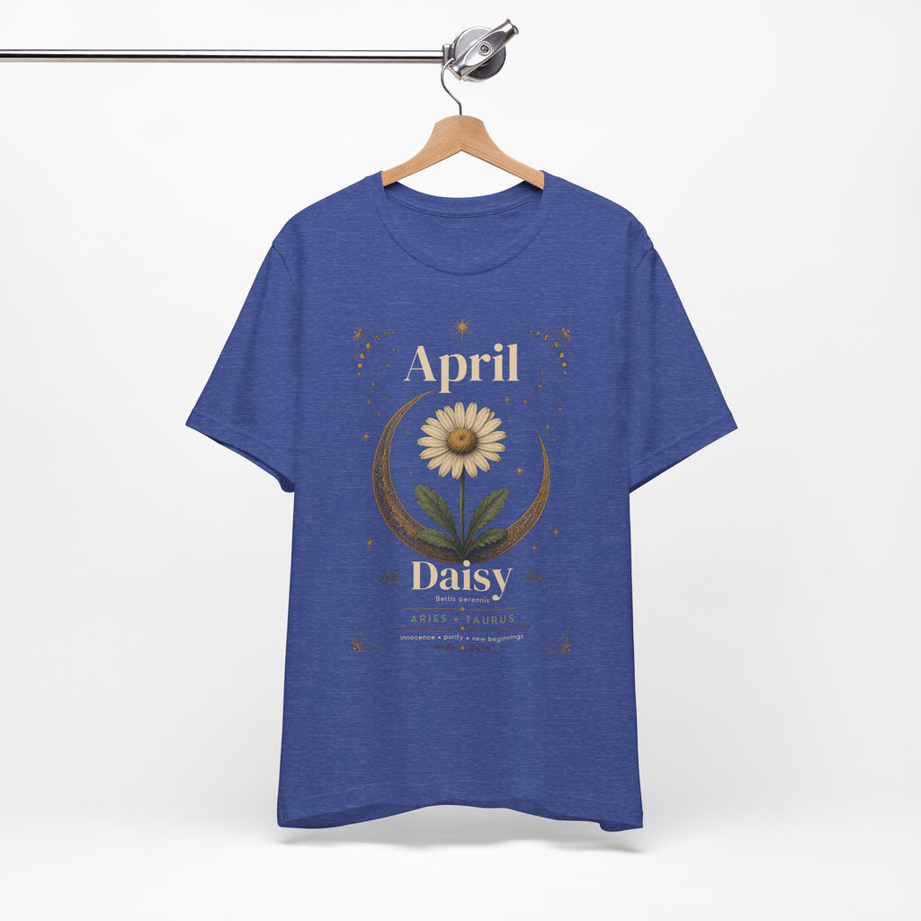 April Birth Flower Tee | Daisy Botanical Design | Birthday Gift