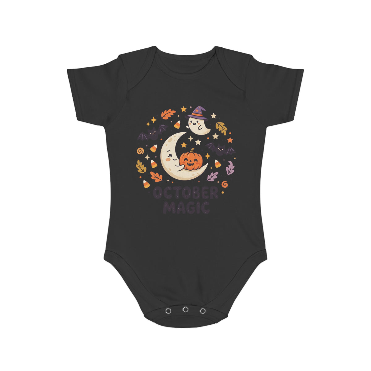 Halloween - October Magic Baby Bodysuit — Cute Halloween Infant Onesie