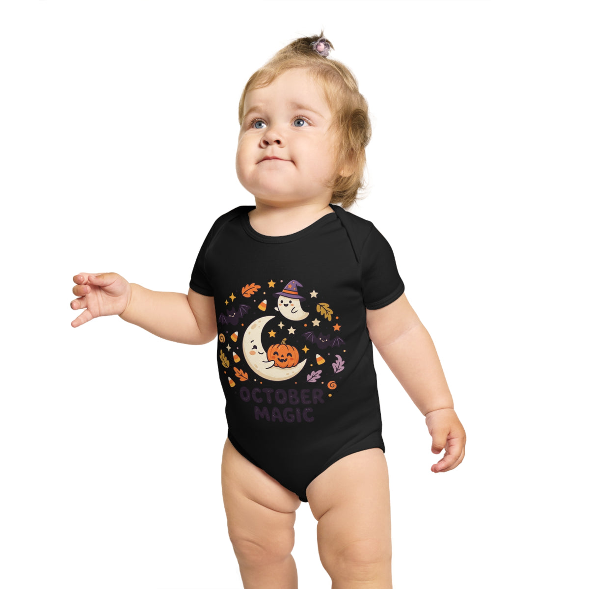 Halloween - October Magic Baby Bodysuit — Cute Halloween Infant Onesie
