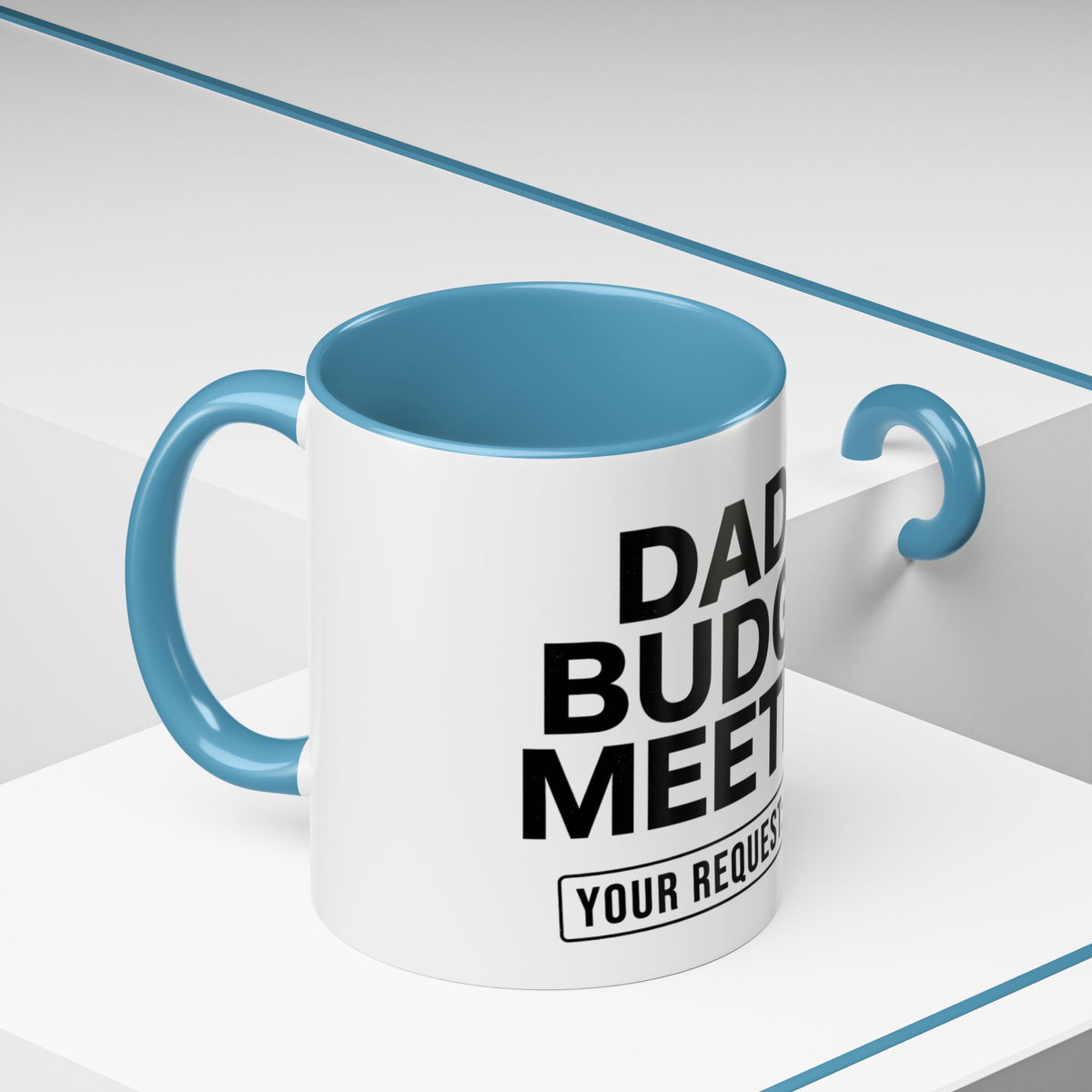Dad's Funny Budget Meeting Mug | Accent Coffee Mug, 11/15oz