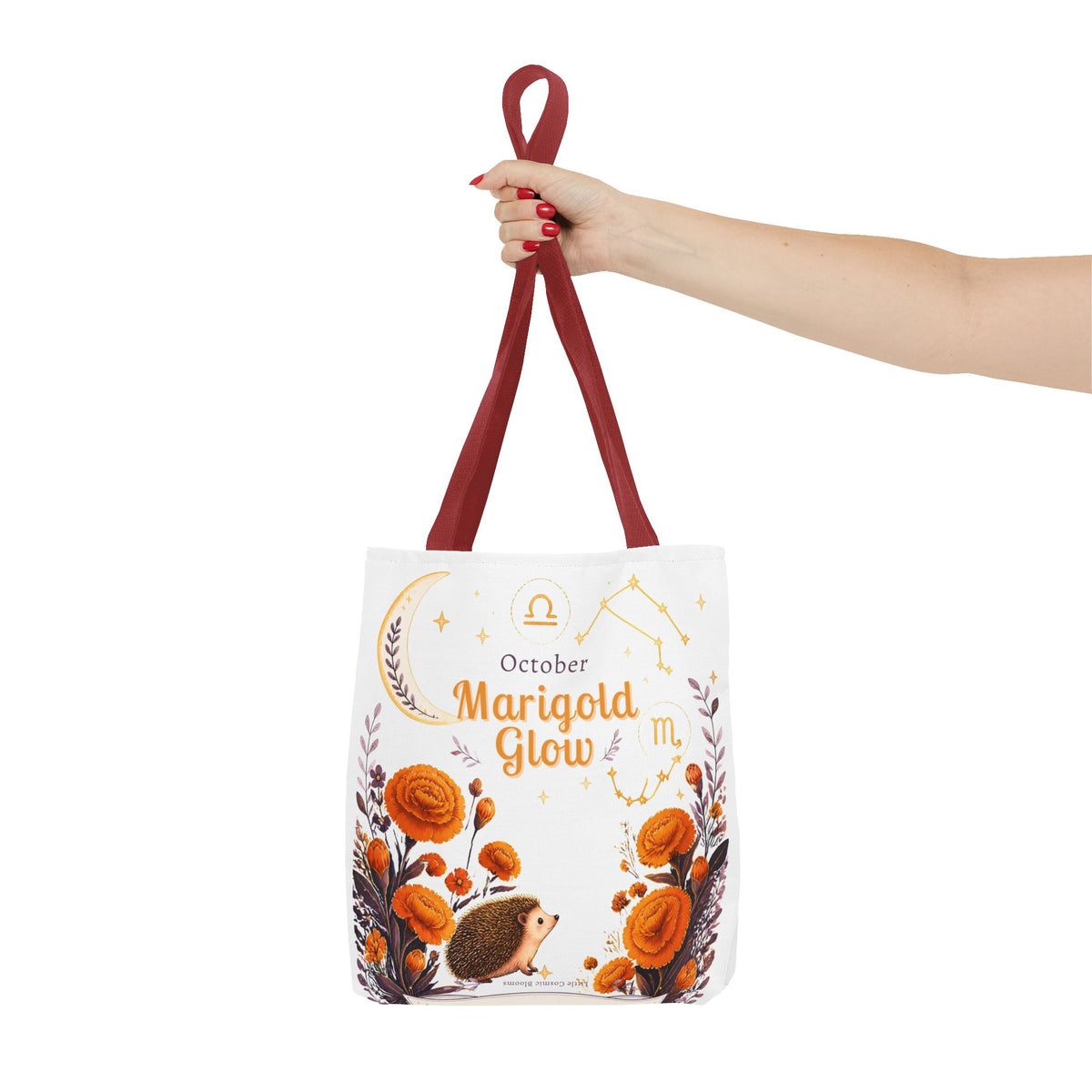 October Birth Flower - Marigold Glow Tote Bag (AOP)
