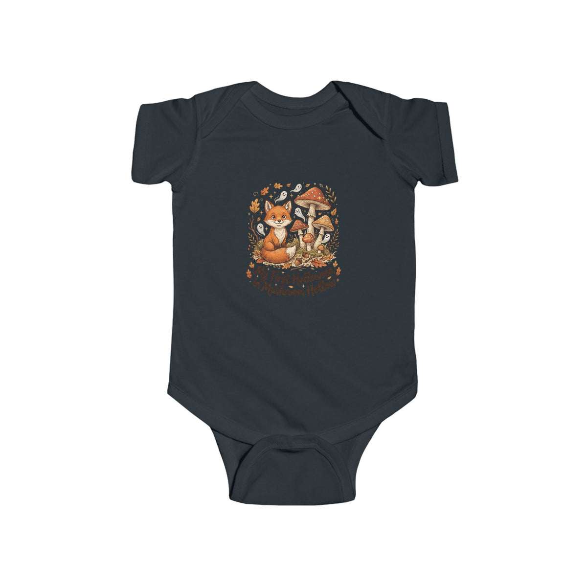 Halloween Infant Bodysuit — Cute Woodland Fox 'My First Halloween' Baby Halloween Outfit