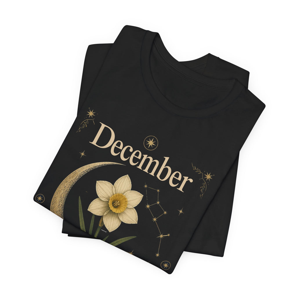 December Birth Flower - Narcissus T‑Shirt — Birth Month Flower Tee