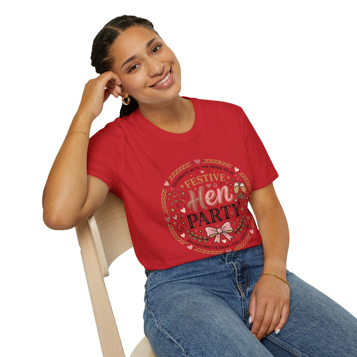 Festive Hen Party T-Shirt | Bachelorette Celebration Design
